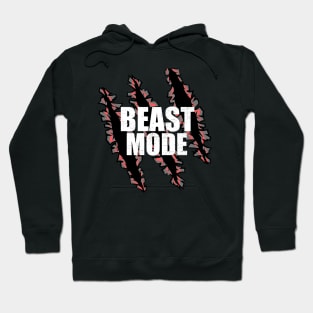 Beast Mode Claw Gym Fitness Design Hoodie